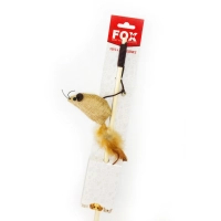 Іграшка для котів "FOX" Вудка-дражнилка ECO "Миша з пухом" (6912102124680)