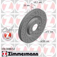 Гальмівний диск ZIMMERMANN 370.3088.52