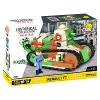 Конструктор Cobi Перша Світова Війна Танк Рено FT-17, 304 деталей (COBI-2991)