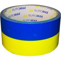 Скотч Buromax 48 мм х 35 м Синьо-жовта (BM.7007-85)