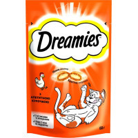 Ласощі для котів Dreamies з куркою 60 г (4008429037894)