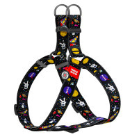 Шлея для собак WAUDOG Nylon з QR паспортом "NASA" пластиковий фастекс XL (324-0047)