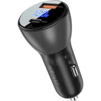 Зарядний пристрій Acefast 2xUSB 63W (USB-C + USB-A) B6 with digital display (6974316280972)