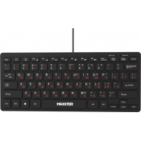 Клавіатура Maxxter KBM-C01B-UA USB UA Black (KBM-C01B-UA)