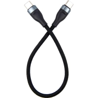 Дата кабель USB-C to USB-C 0.25m black Dengos (NTK-TC-TC-SHRT-BLACK)