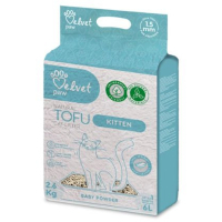 Наповнювач для туалету Velvet Paw TOFU для кошенят з есенцією дитячої присипки (1.5 мм) 2.6 кг (TOF70059)