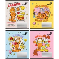 Зошит Kite Garfield, 12 аркушів, коса лінія (GF26-235)
