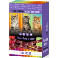 Ласощі для котів Lucky Star Паличка з мʼясом качки в шоубоксі 60х5 г (4820281500930)