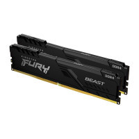 Модуль пам'яті для комп'ютера DDR4 32GB (2x16GB) 3200 MHz Fury Beast Black Kingston Fury (ex.HyperX) (KF432C16BB1K2/32)
