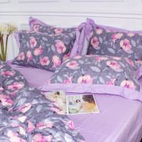 Постільна білизна MirSon Satin print Elit Aster 175х210 двоспальний (2200005393840)