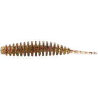 Силікон рибальський FishUP Tanta 3.5" 045 - Green Pumpkin/Red&Black (5шт/уп) (1864.04.51)