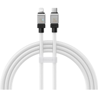 Дата кабель USB-C to Lightning 1.0m CoolPlay Fast Charging 20W white Baseus (CAKW000002)