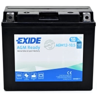 Акумулятор автомобільний EXIDE Ready AGM 10Ah (+/-) (160EN) (AGM12-10.5)