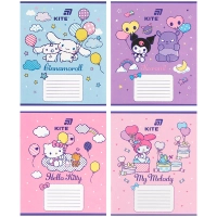 Зошит Kite Hello Kitty, 12 аркушів, коса лінія (HK26-235-2)
