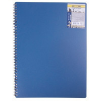 Блокнот Buromax spiral side, А6, 80sheets, CLASSIC, square, blue (BM.2589-002)