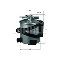 Фільтр паливний Mahle KLH44/22
