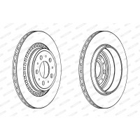 Гальмівний диск FERODO DDF1551