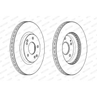 Гальмівний диск FERODO DDF2091C