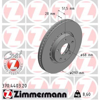 Гальмівний диск ZIMMERMANN 370.4403.20