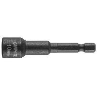 Торцева головка Graphite ударна з магнітом, 10 мм, сталь S2 (56H552)