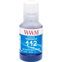 Чорнило WWM Epson L11160/6490 №112 140г Cyan pigmented (E112CP)