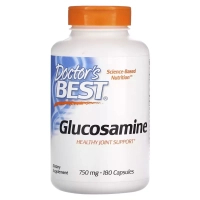Вітамінно-мінеральний комплекс Doctor's Best Глюкозамін Сульфат, 750 мг, Glucosamine Sulfate, 180 капсул (DRB-00086)