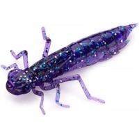 Силікон рибальський FishUP Dragonfly 1.2" 060 - Dark Violet/Peacock&Silver (10шт/уп) (1864.04.85)