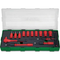 Набір інструментів Toptul ізольовані VDE 1/4" 14 шт. (6-гр.) (GZA1447)