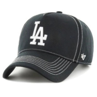 Кепка 47 Brand MVP Los Angeles Dodgers Contrast S CONDT12GWS-BK Чорна (197172430473)