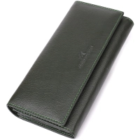Гаманець ST Leather З натуральної шкіри Зелений (23066)