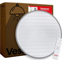 Світильник Vestum GRILL зоряне небо 72W 3000К- 6500К 5600Lm з пультом срібний (VS-81023)