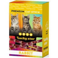 Ласощі для котів Lucky Star Паличка з мʼясом кролика в шоубоксі 60х5 г (4820281500954)