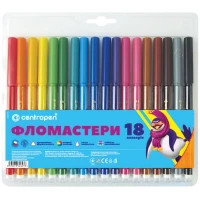 Фломастери Centropen 7550/18 COLOUR WORLD, 18 colors (7550/18 ТП)