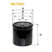 Фільтр масляний Wixfiltron WL7561