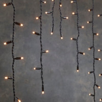 Гірлянда Luca Lighting з'єднувальна Бахрома чорна 3х0.4 м теплий білий (8711473283587)