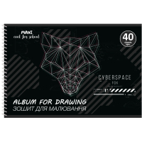Альбом для малювання Maxi А4 на спіралі 40 аркушів, 100г/м2 (MX60930)