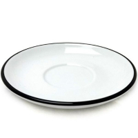 Блюдце Ancap серія Verona Colored Rims 14,5 см Pennellessa Black rims для серій "Verona (37254)