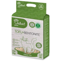 Наповнювач для туалету Velvet Paw TOFU з бентонітом та екстрактом зеленого чаю (1.5 мм) 2.6 кг (TOF70022)