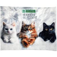 Килимок для тварин Nature's Protection Superior Care з кошенятами 127х152 см білий (DOTNPSC70362)