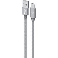 Дата кабель USB 2.0 AM to USB-C 1.0m grey Intaleo (1283126489136)