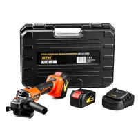 Шліфувальна машина GTM AGC18/125BL, 125мм, 18В, 3000-8500об/хв, 2x4Ah (AGC18/125BL)