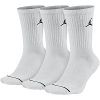 Шкарпетки Nike U ED CUSH POLY CREW 3PR 144 DX9632-100 46-50 3 пари Білий (196152693891)