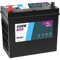 Акумулятор автомобільний EXIDE START-STOP AGM 45Ah ASIA (+/-) ТК (380EN) (EK457)