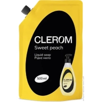 Рідке мило Clerom Sweet peach Дой-пак 500 мл (4820287020265)