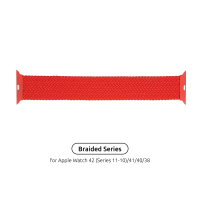 Ремінець до смарт-годинника Armorstandart Braided Solo Loop для Apple Watch 42 (Series 11-10)/41/40/38 Red Size 6 (144 mm) (ARM58071)