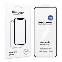 Скло захисне BeCover 10D Motorola Moto G57 Black (715713)
