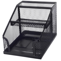 Підставка для дрібниць Buromax 152 x 102 x 103 мм, металева, чорна (BM.6245-01)