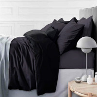 Постільна білизна MirSon King Size Сатин Premium 0240+0055 Black Diamond 220х240 (2200001169654)