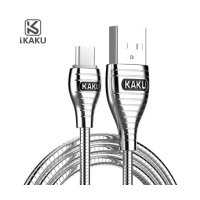 Дата кабель USB 2.0 AM to Micro 5P 1.0m 2.8A silver iKAKU (YT-iK/AL-MS)