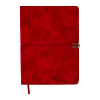 Тижневик Buromax недатований VELOUR, A5, червоний, штуч.шкіра, 336 сторінок (BM.20770-05)